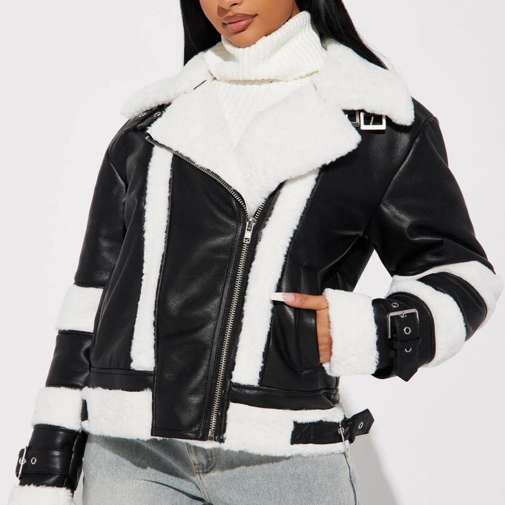 Faux fur jacket